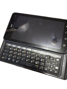 Motorola Side Slide Cell Phone Qwerty HD Video  8MP Parts Only Not Working AS IS
